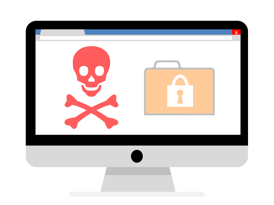 ransomware & malware graphic